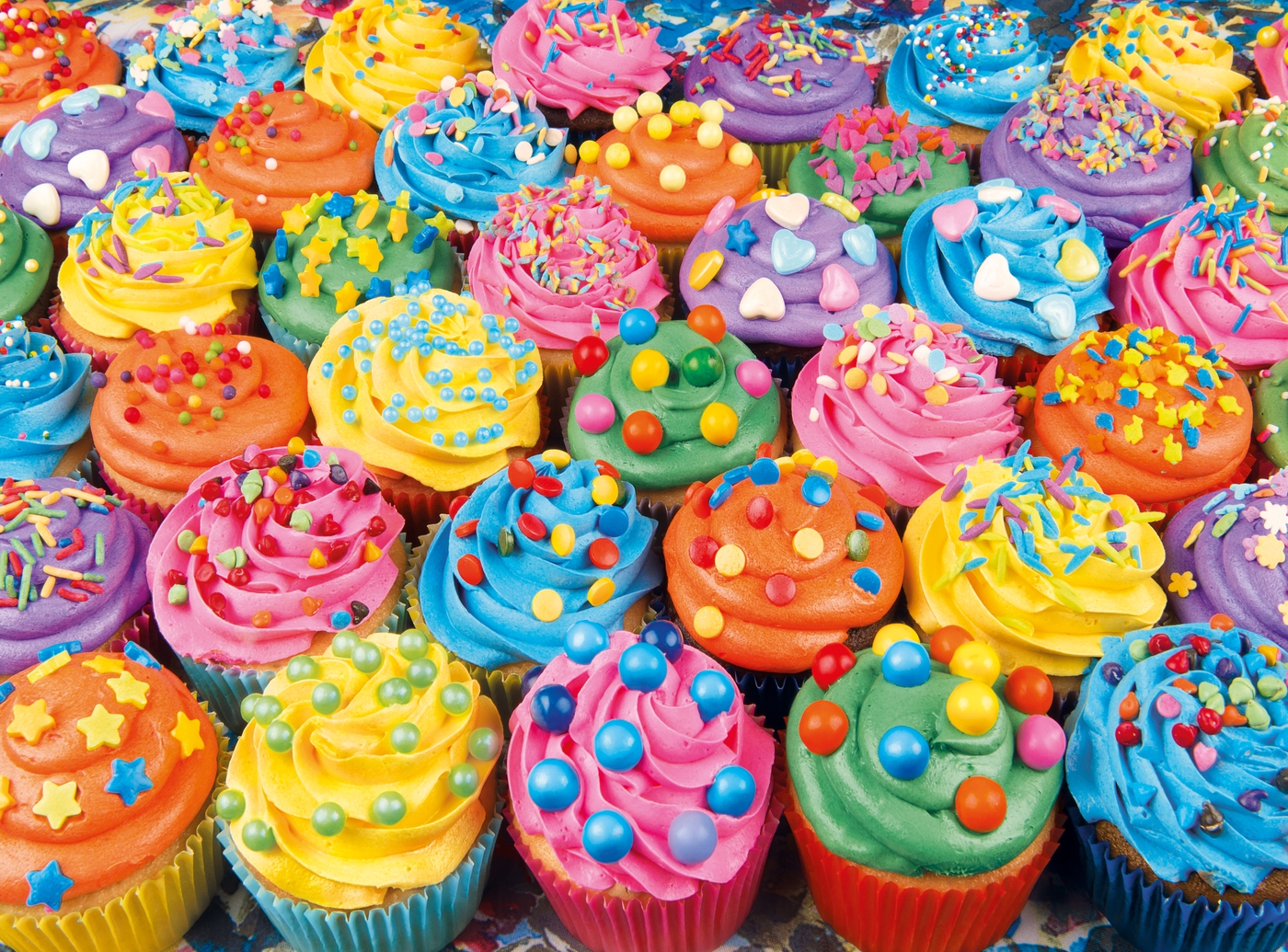 Boîte du casse-tête Colorful Cupcakes (500 pièces) - Clementoni