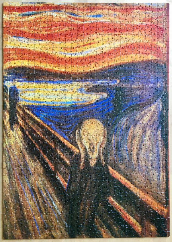 Boîte du casse-tête Museum - Munch - The Scream (1000 pièces) - Clementoni