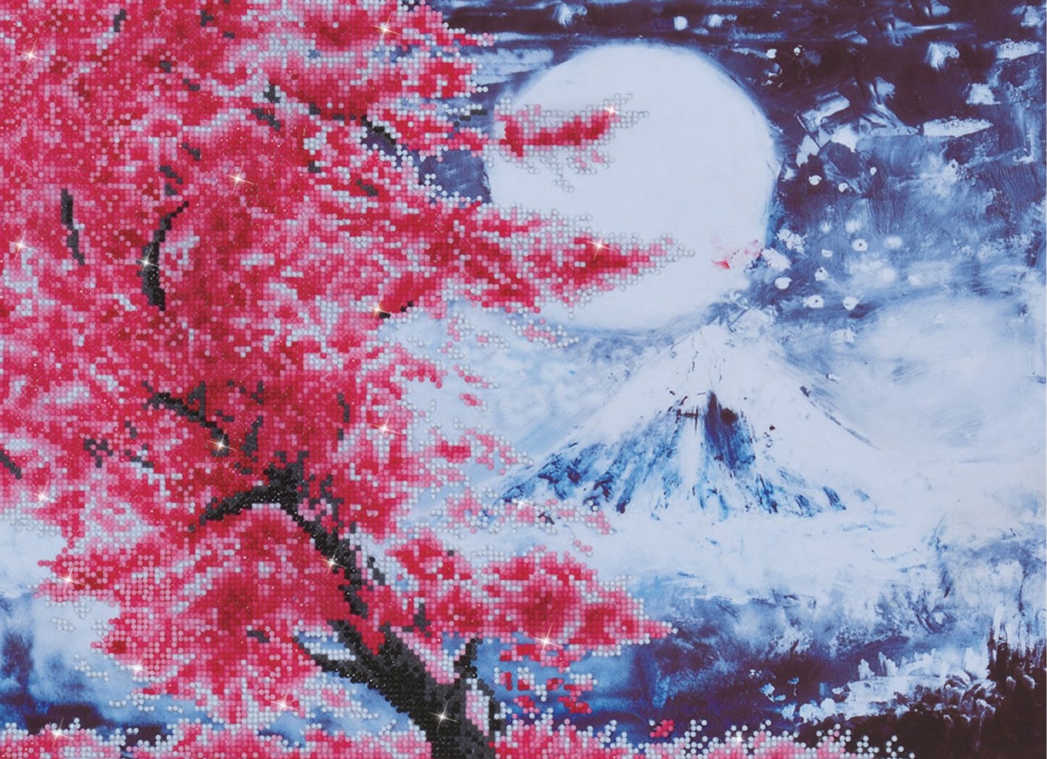 Boîte du bricolage Diamond Dotz - Cherry Blossom Mountain (38 x 50)