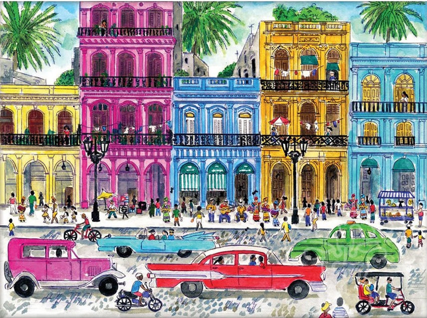 Boîte du casse-tête Cuba (1000 pièces) - Galison