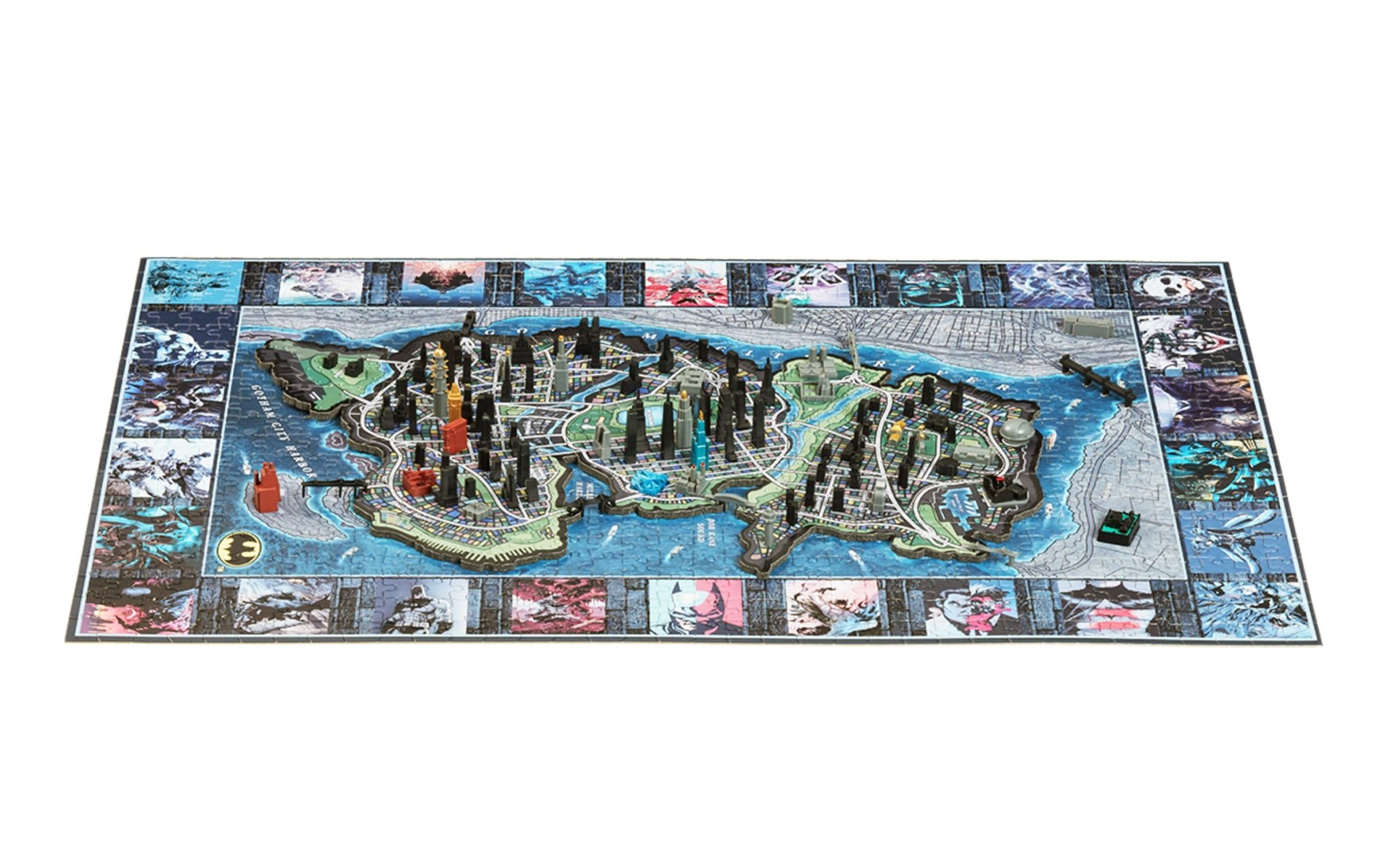 Boîte du casse-tête Mini Batman - Gotham City (839 pièces) 3D - 4D Brands