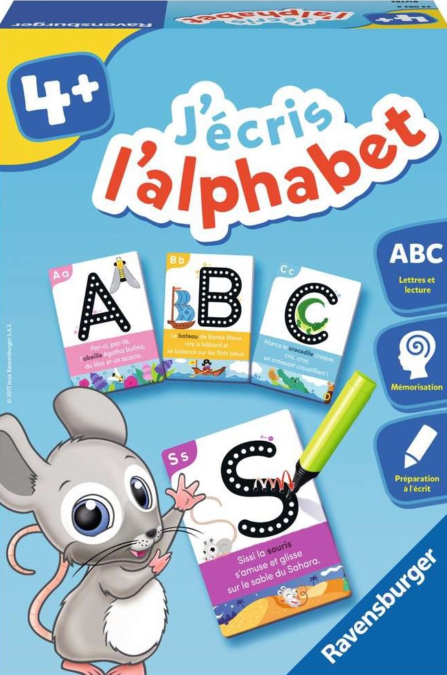 Boîte du jeu J'écris l'alphabet