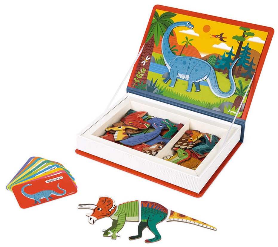 Présentation du jeu Magnéti'book - Dinosaures