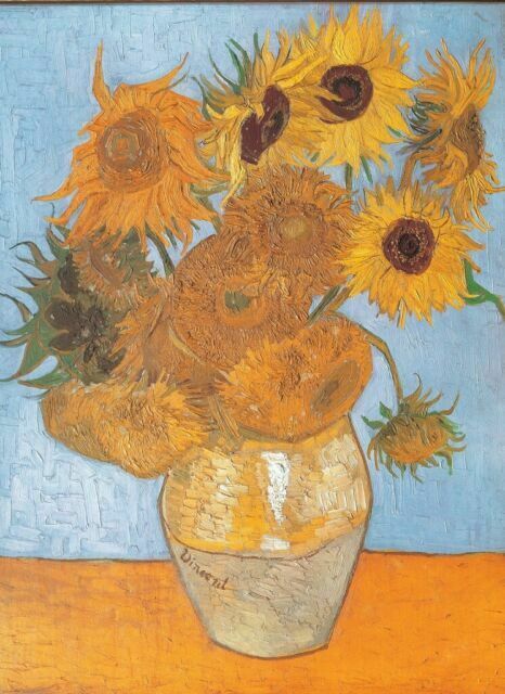 Boîte du casse-tête Van Gogh - Sun Flowers (1000 pièces) - Clementoni