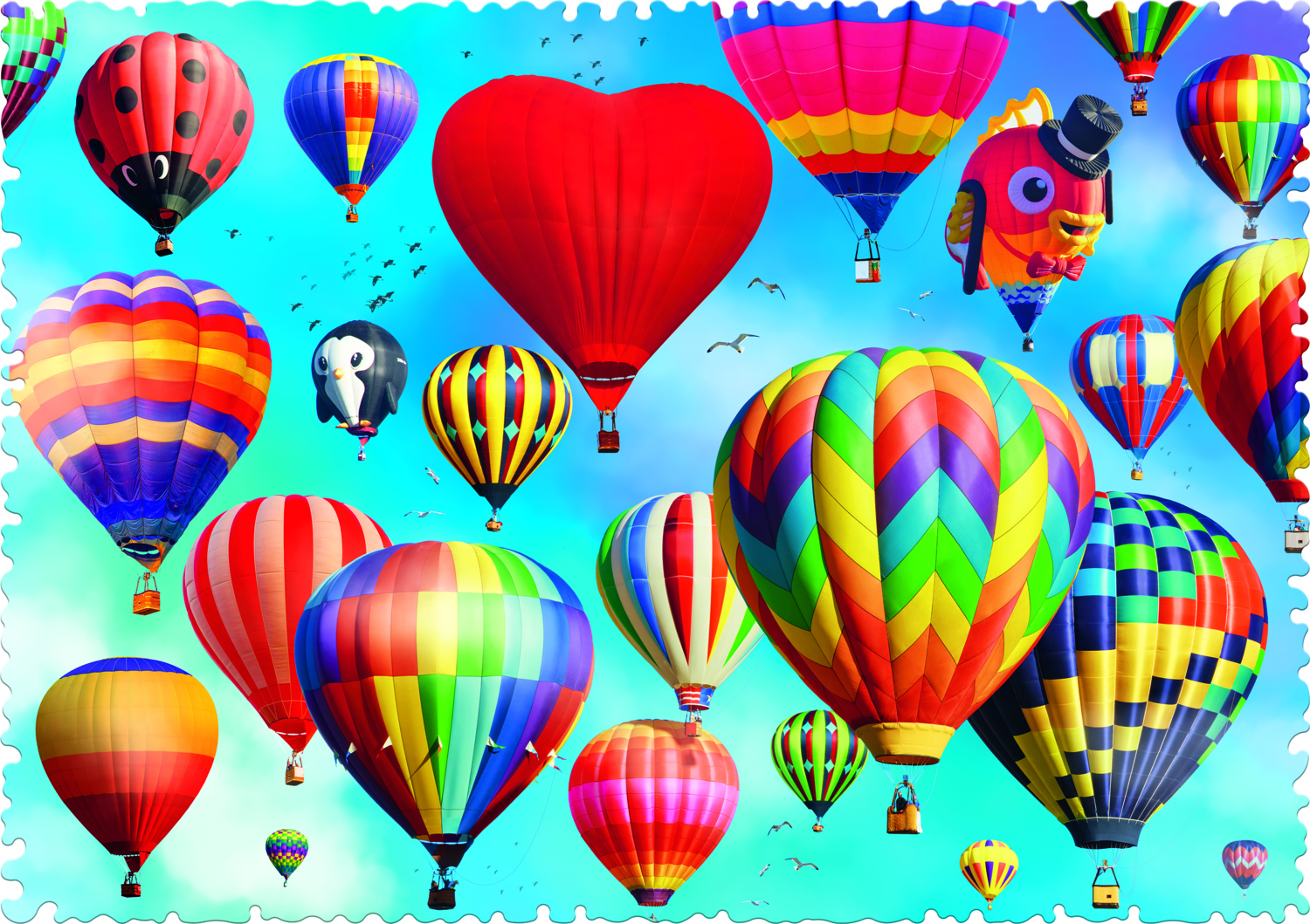 Boîte du casse-tête Ballons colorés (500 pièces) - Pierre Belvédère - Trefl