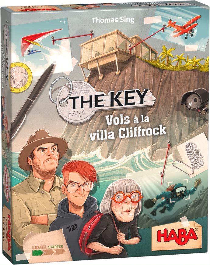 Boîte du jeu The Key – Vols à la villa Cliffrock