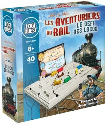 Boîte du jeu Logiquest -Les aventuriers du rail - Le défi des locos