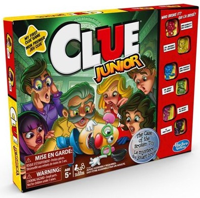 Boîte du jeu Clue Junior (ML) - Le mystère du jouet brisé