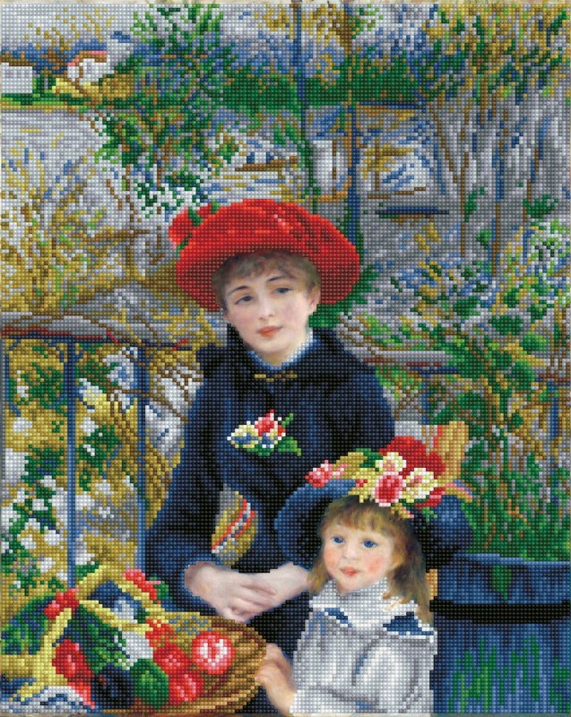 Boîte du bricolage Diamond Dotz - Two sisters on the terrace (après Renoir) (40 x 50)