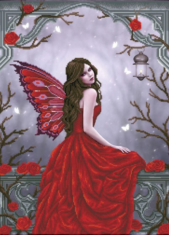 Boîte du bricolage Diamond Dotz - Winter Rose Fairy (50 x 66)
