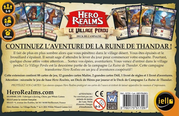 Présentation du jeu Hero Realms - Le village perdue (ext)