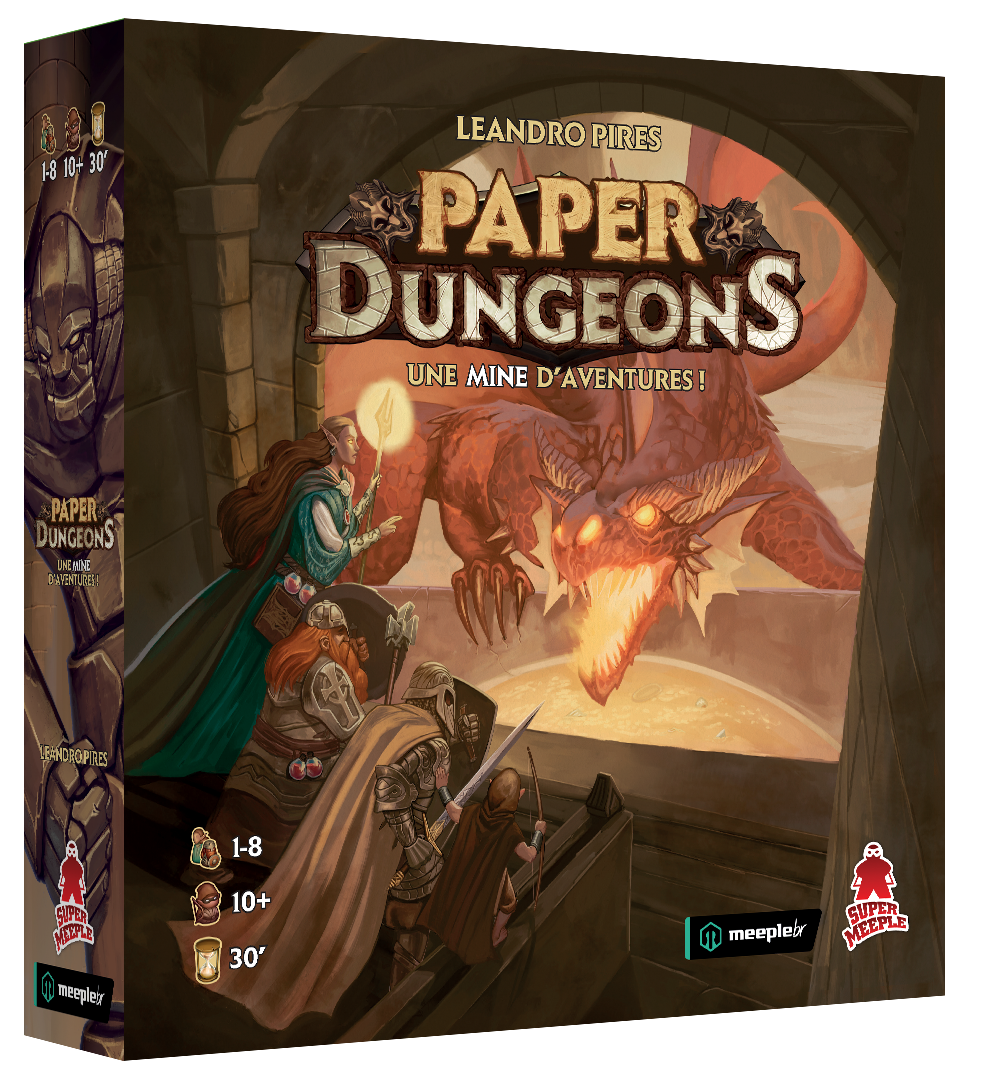 Boîte du jeu Paper Dungeons (VF)