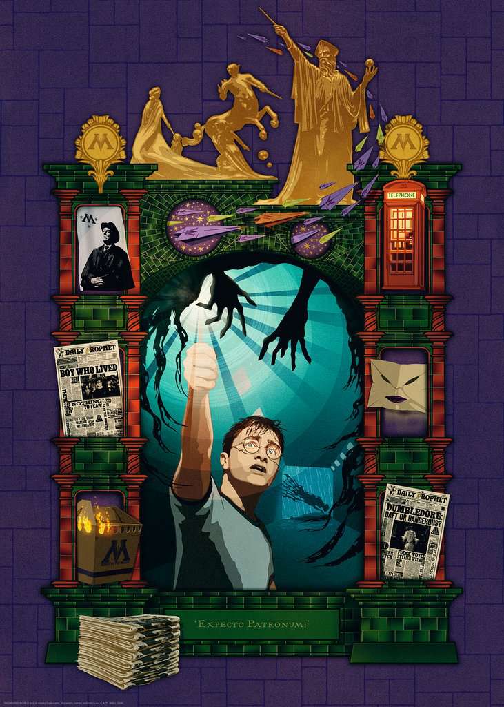 Boîte du casse-tête Harry Potter - L'orde du Phénix (1000 pièces) - Ravensburger