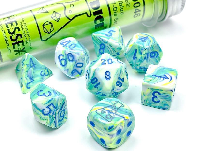 Lab Dice 5 – Festive jardin avec chiffres bleus (Dés)