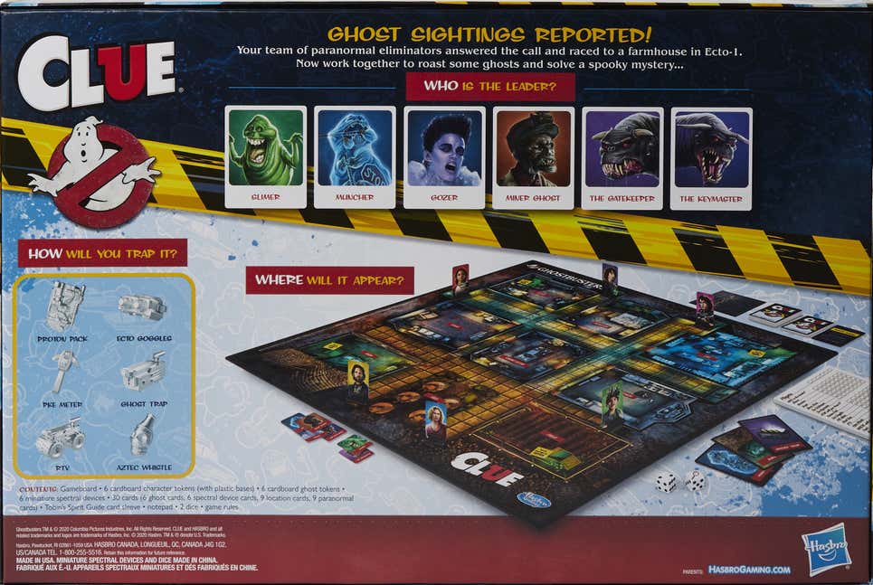 Présentation du jeu Clue - Ghostbusters Edition (ML)
