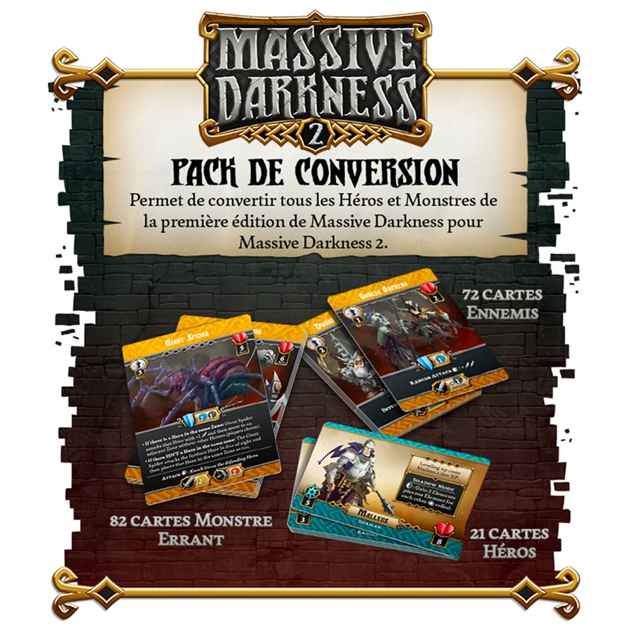 Boîte du jeu Massive Darkness 2 - Pack de conversion (VF)