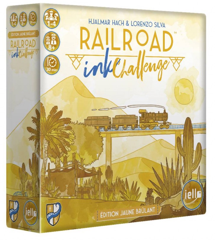 Boîte du jeu Railroad Ink Challenge - Jaune Brûlant (VF)