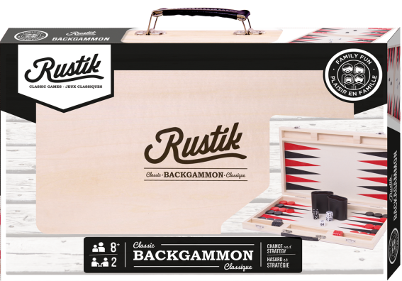 Boîte du jeu Backgammon - Valise en Bois