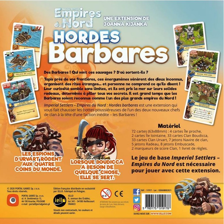 Présentation du jeu Imperial Settlers: Empire du Nord - Hordes Barbares (ext) (VF)