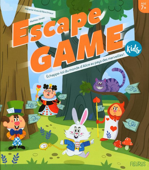 Boîte du jeu Escape Game Kids: Échappe-toi du monde d'Alice au pays des merveilles