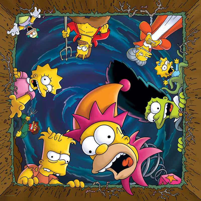 Boîte du casse-tête Simpsons Treehouse of Horror Coffin (1000 pièces) - USAopoly