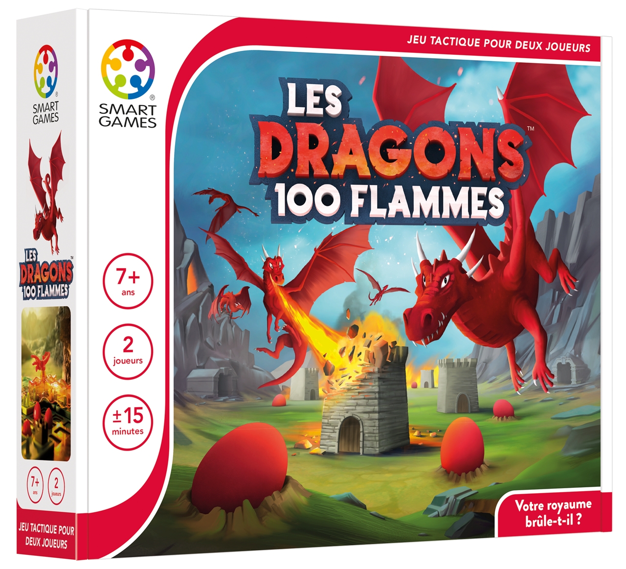 Boîte du jeu Les dragons 100 flammes