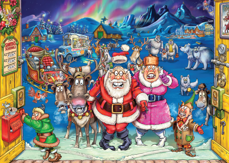 Wasgij Christmas 17 – Inspection des lutins! (1000 pièces) – Jumbo