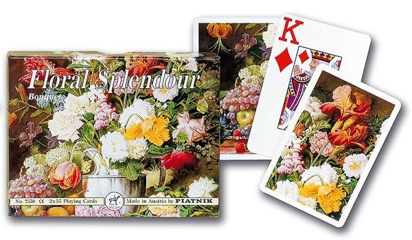 Boîte du jeu Jeu de cartes Double - Floral Splendour Bouquet (Large Index)