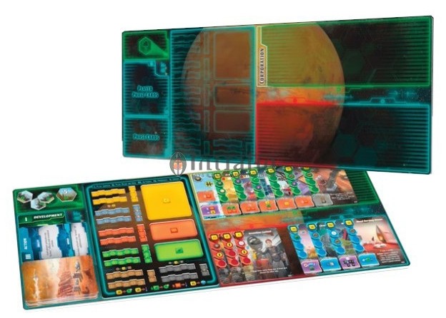 Boîte du jeu Terraforming Mars - Le Jeu de Cartes - Expédition Arès - Tapis