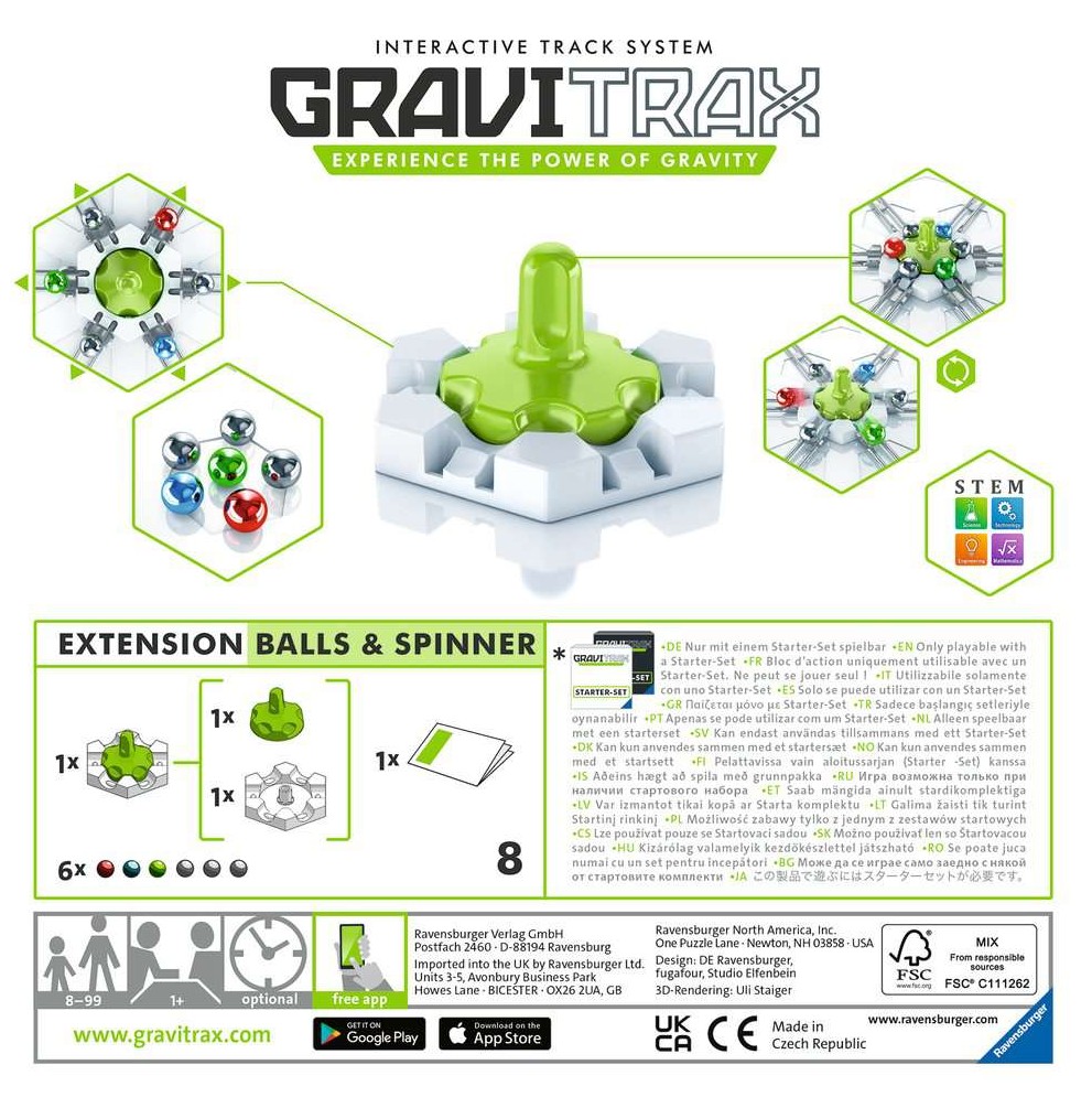 Présentation du jeu GraviTrax - Ball & Spinner (ext)