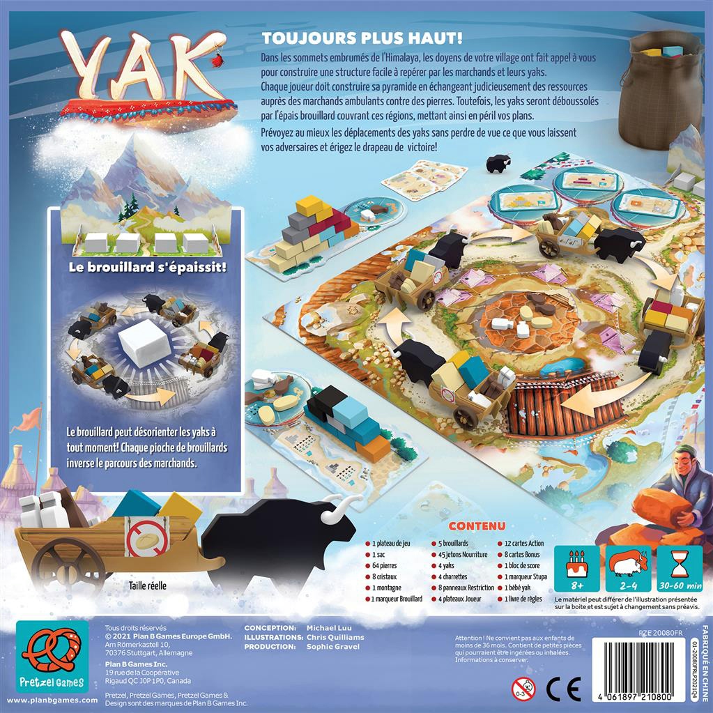 Présentation du jeu Yak (ML)