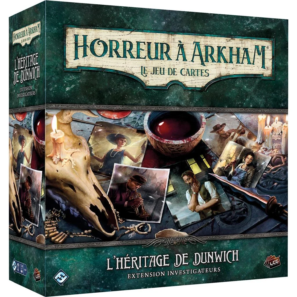 Boîte du jeu Horreur à Arkham JCE : L'Héritage de Dunwich - Investigateurs (ext)