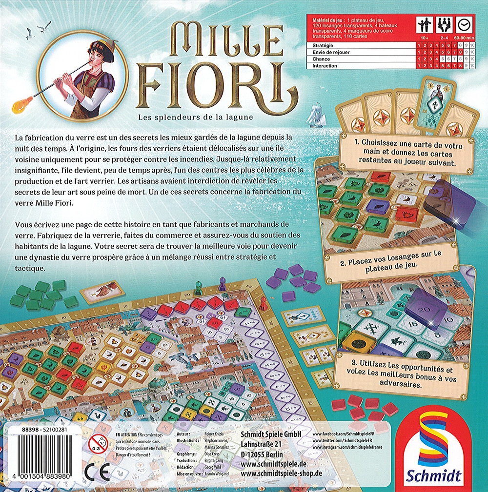 Présentation du jeu Mille Fiori - Les splendeurs de la lagune