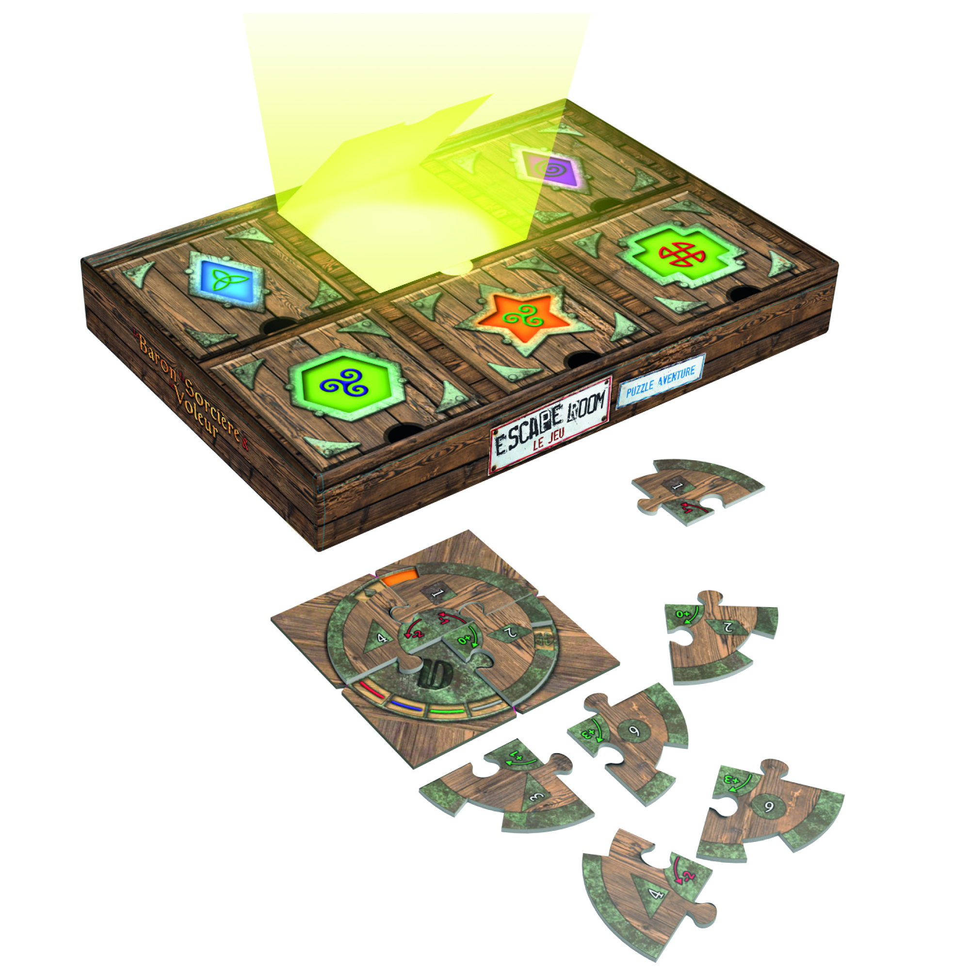 Présentation du jeu Puzzle Aventure - Escape Room: Le Baron, la Sorcière & le Voleur