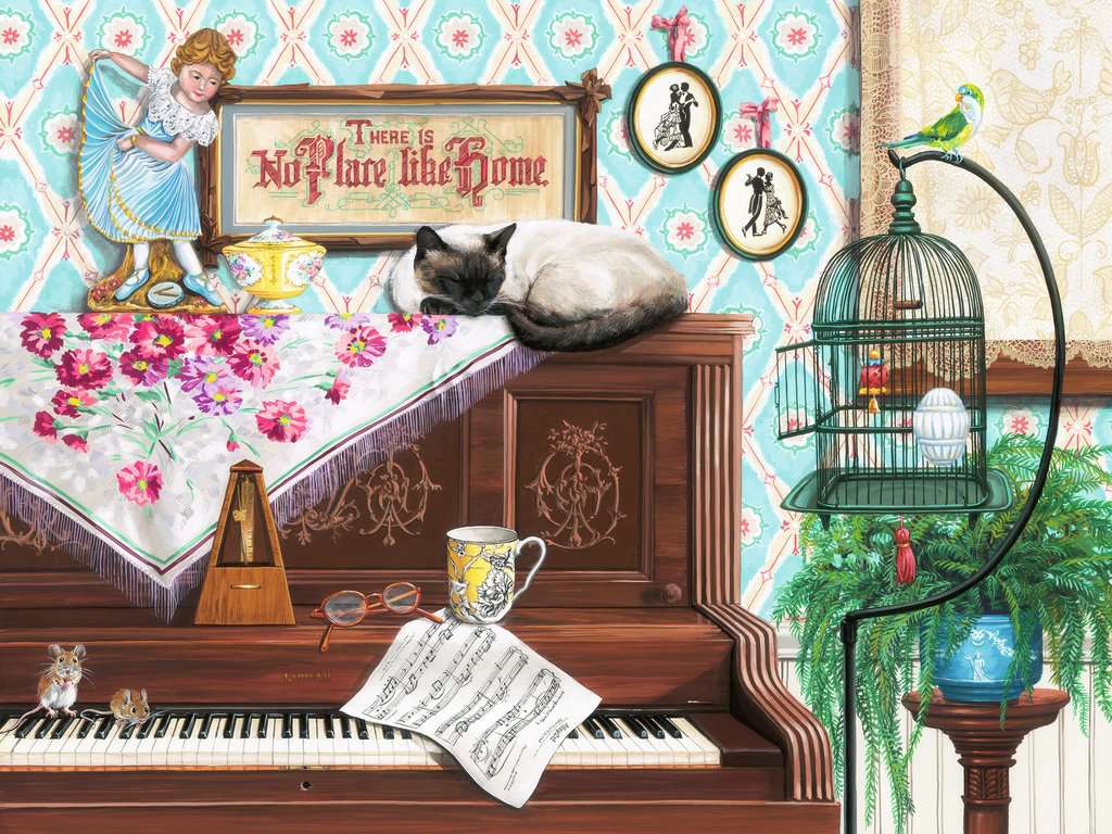 Chat sur le piano (750 pièces Large) – Ravensburger