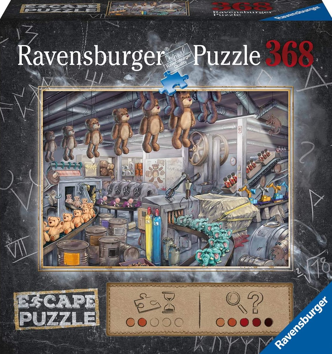 Boîte du casse-tête Escape - Fabrique à jouets (368 pièces) - Ravensburger