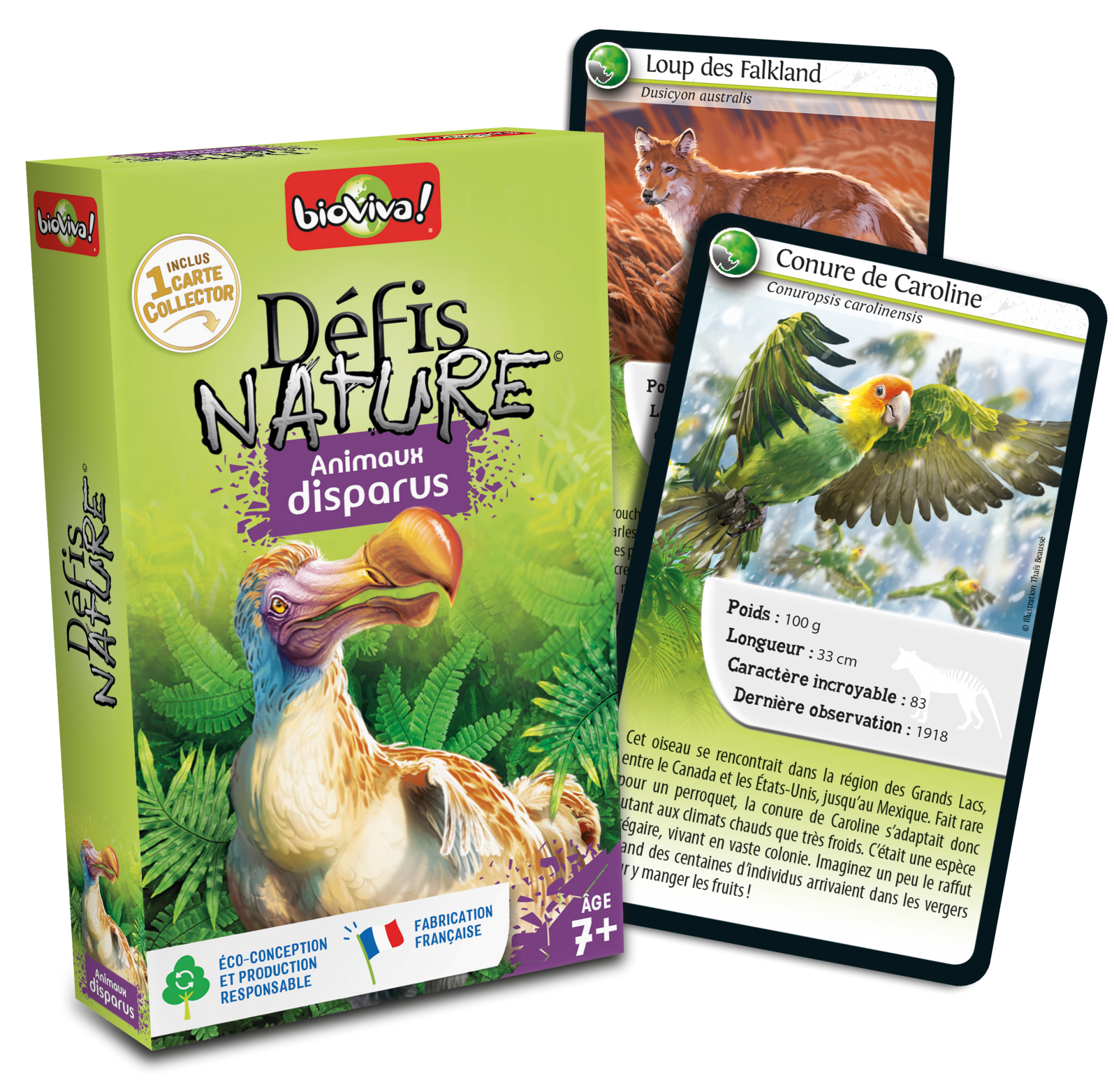 Présentation du jeu Défis Nature : Animaux disparus