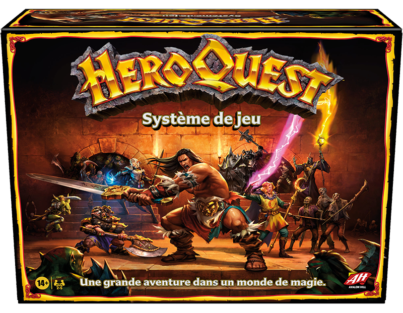 Boîte du jeu HeroQuest - Système de jeu