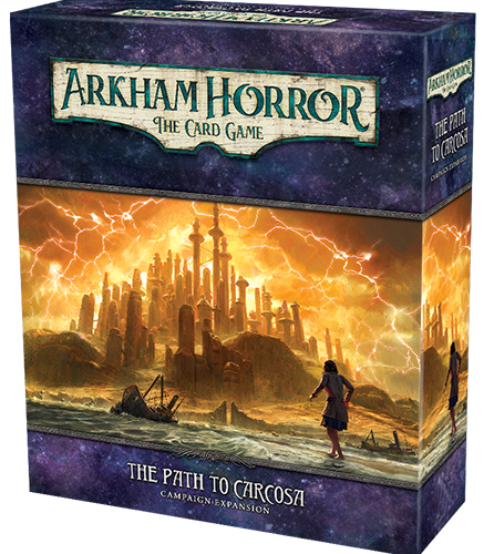 Boîte du jeu Horreur à Arkham JCE : La Route de Carcosa extension Campagne