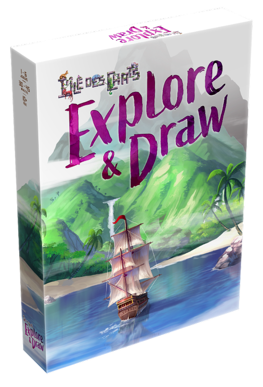 Boîte du jeu L'Île des chats - Explore & Draw (VF)
