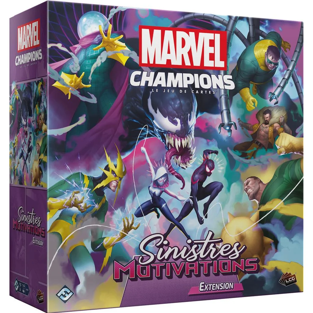 Boîte du jeu Marvel Champions- Le Jeu de Cartes: Sinistres Motivations (ext)