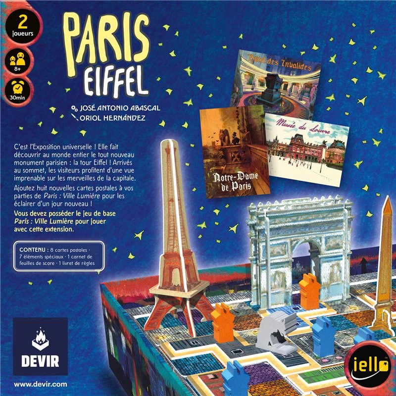 Présentation du jeu Paris: Eiffel (ext)