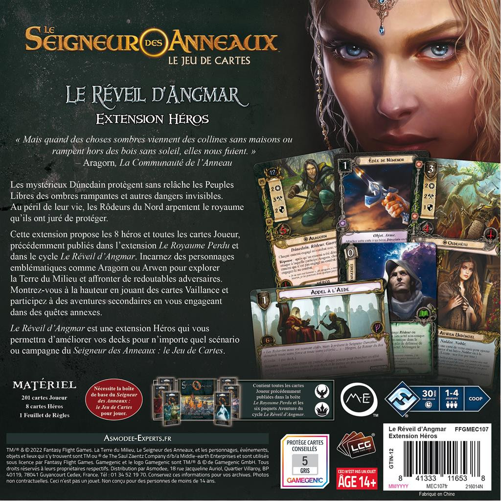 Présentation du jeu SDA JCE: Le Réveil d'Angmar extension Héros