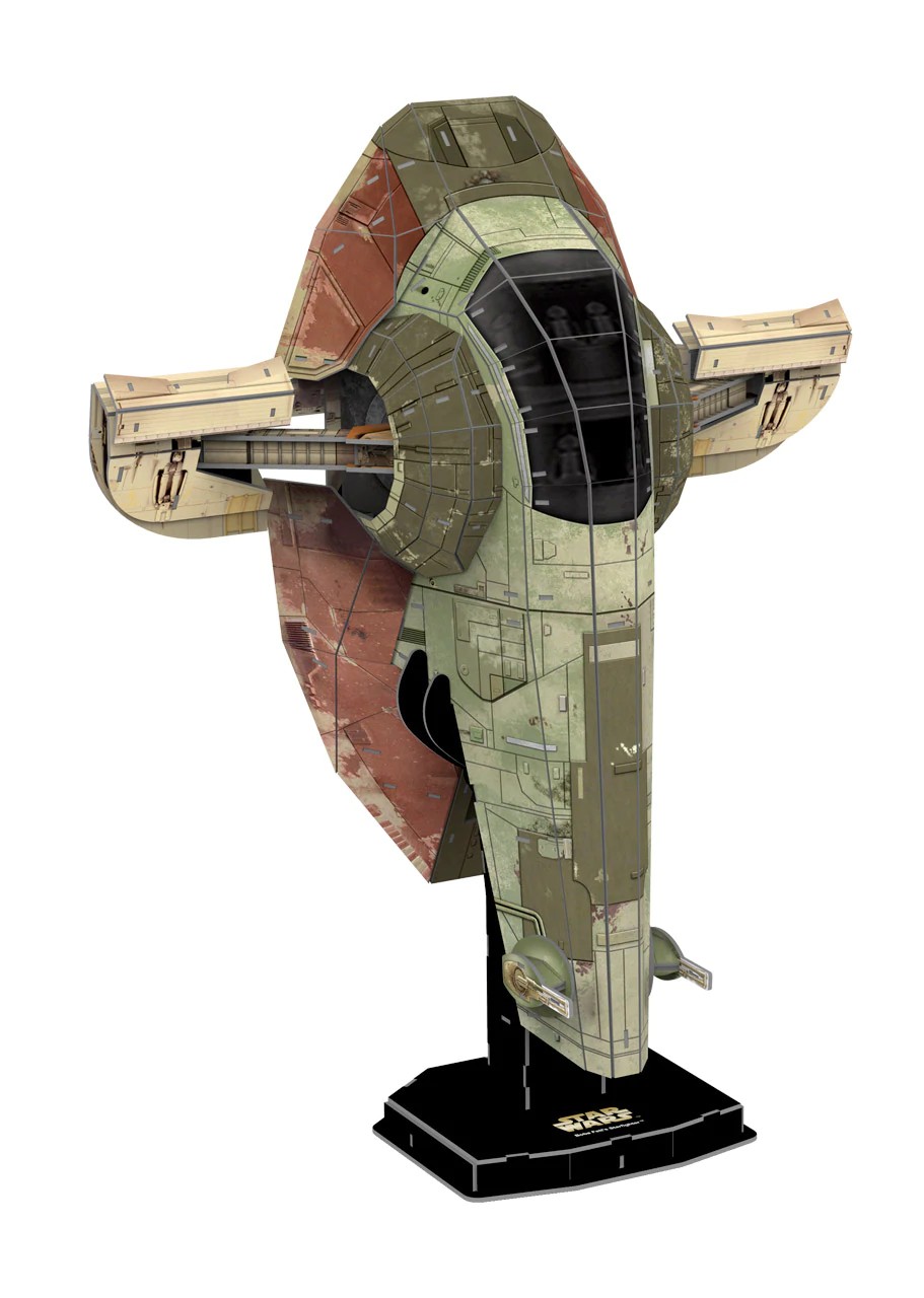 Boîte du casse-tête The Mandalorian Boba Fett's Starfighter (130 pièces) 3D - 4D Brands