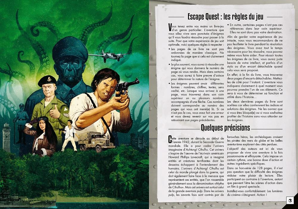 Présentation du jeu Escape Quest 11 – Achtung! Cthulhu – L’armée des profondeurs