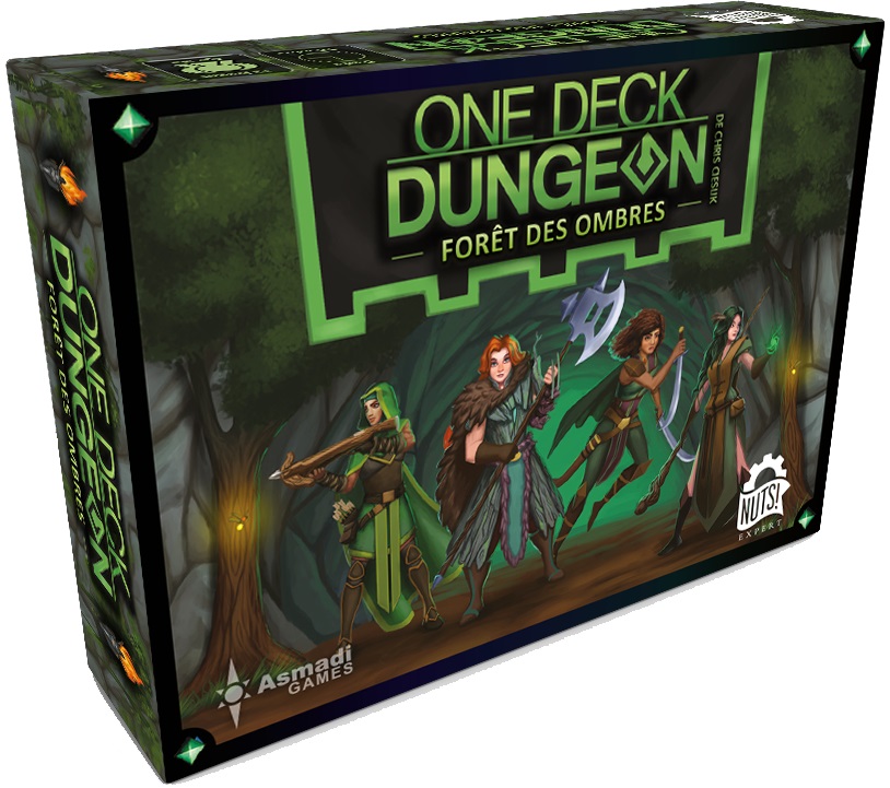 Boîte du jeu One Deck Dungeon 2 - Forêt des Ombres
