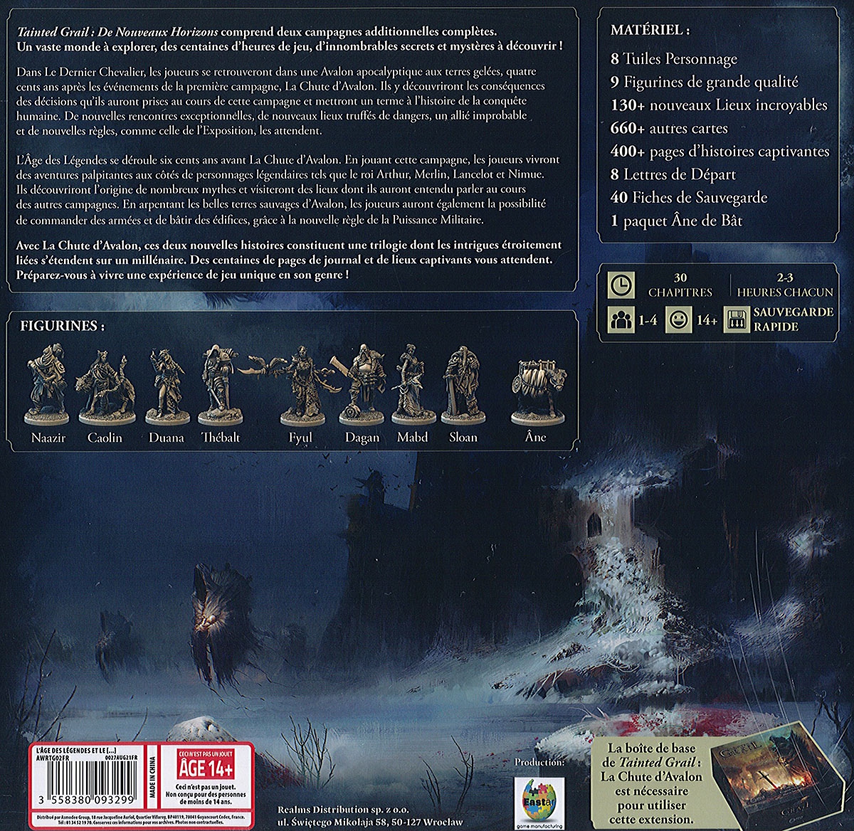 Présentation du jeu Tainted Grail: De Nouveaux Horizons : L'Âge des Légendes et Le Dernier Chevalier