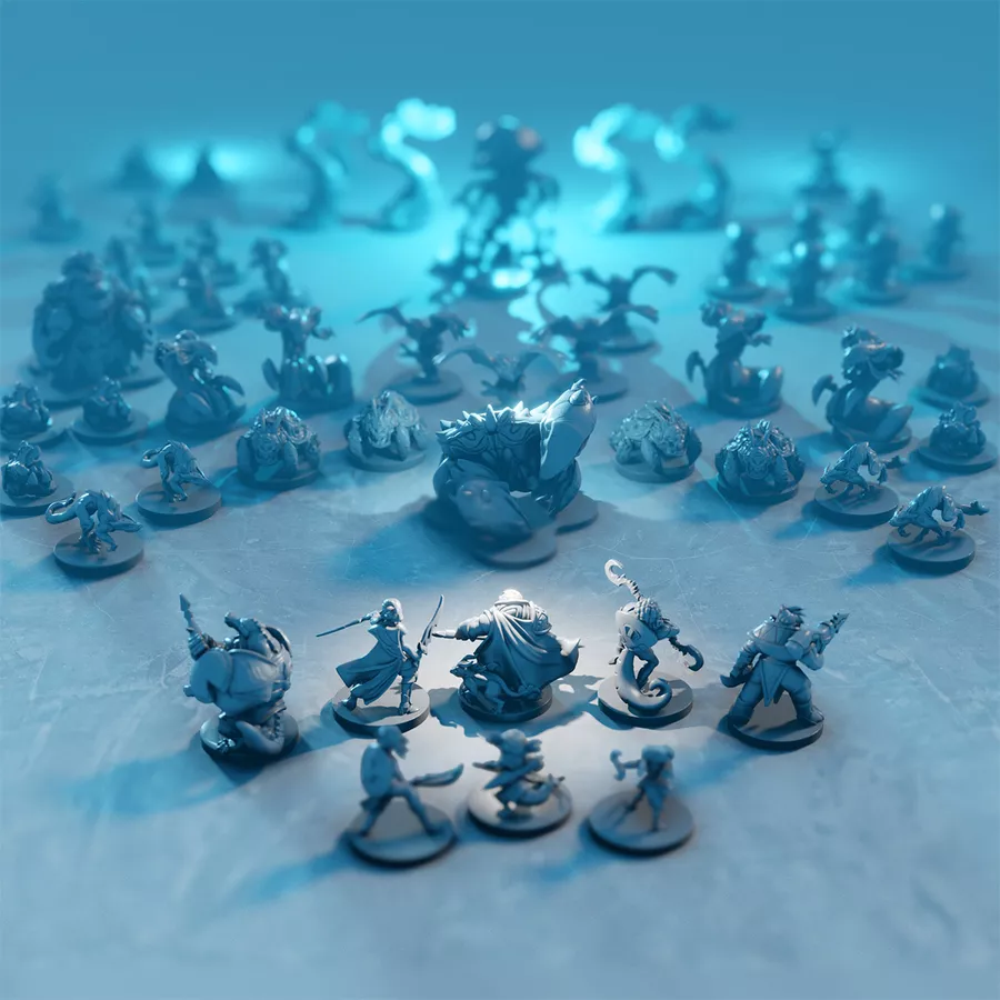 Présentation du jeu Tidal Blades : Rise of the Unfolder (Deluxe Edition) + miniature set (Kickstarter)