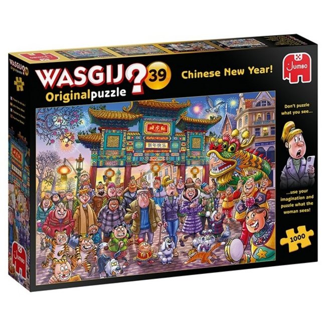 Présentation du casse-tête Wasgij Original 39 - Nouvel An Chinois (1000 pièces) - Jumbo