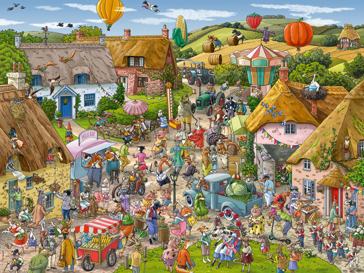 Boîte du casse-tête Country Fair (1500 pièces) - Heye